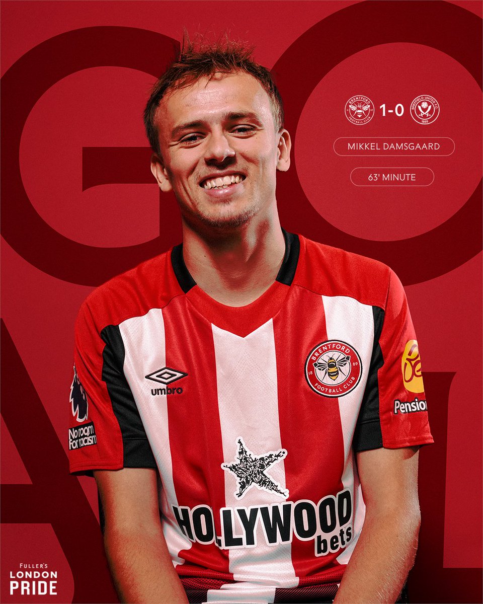 BrentfordFC's tweet photo. THERE IT IS!!!!!!!!!!!!

@london_pride | #BRESHU https://t.co/b7E5pVQoAu