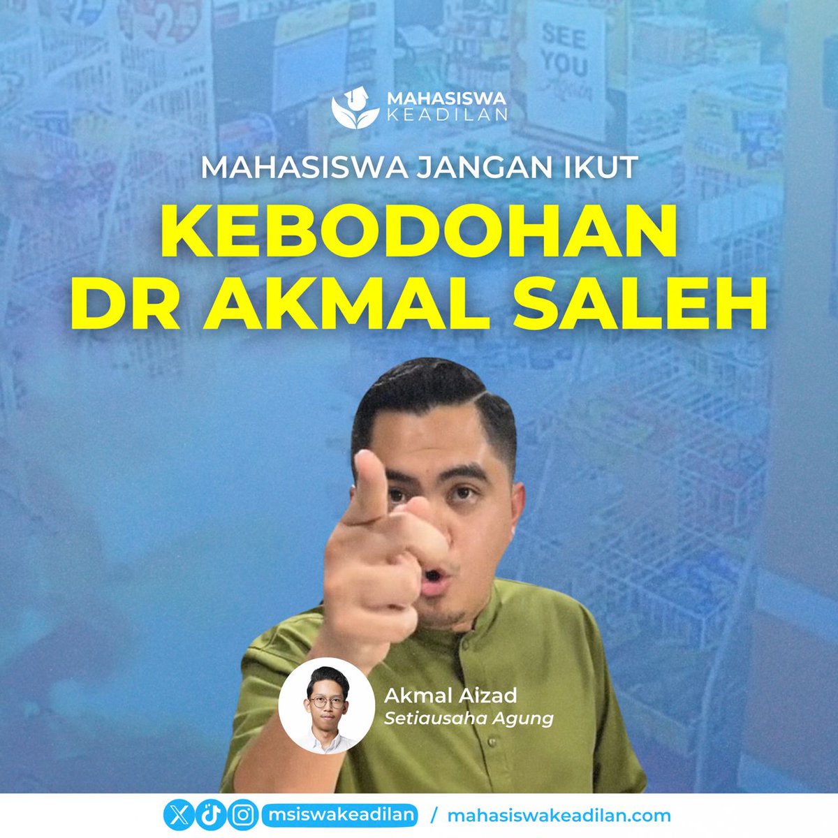 msiswakeadilan's tweet photo. Mahasiswa Keadilan Malaysia menyeru kepada seluruh Mahasiswa agar menjauhi pembawakan YB Dr Akmal Saleh ( @akmalsaleh) yang telah mengganggu keharmonian pertiwi tercinta ini.

(1/7) https://t.co/djjIBizKVj
