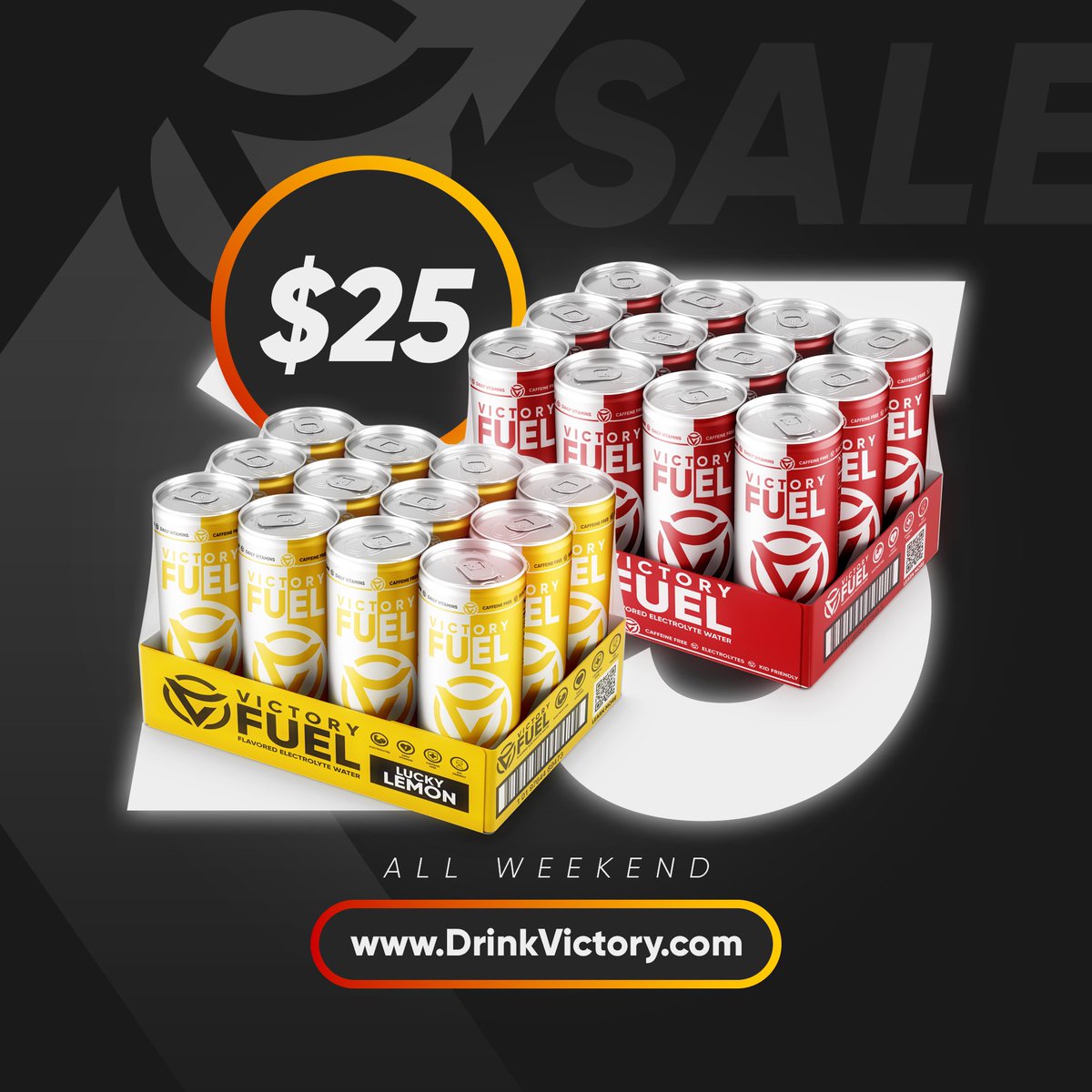 $25 case weekend ⛽️🍋 #FuelYourVictory | DrinkVictory.com