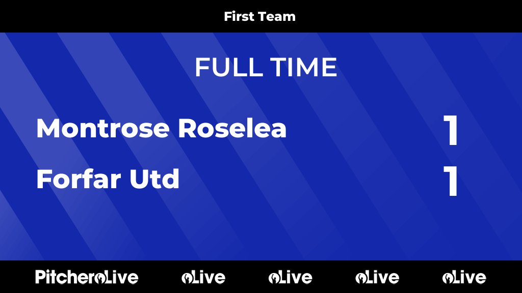 FULL TIME: Montrose Roselea 1 - 1 Forfar Utd #MONFOR #Pitchero pitchero.com/clubs/montrose…