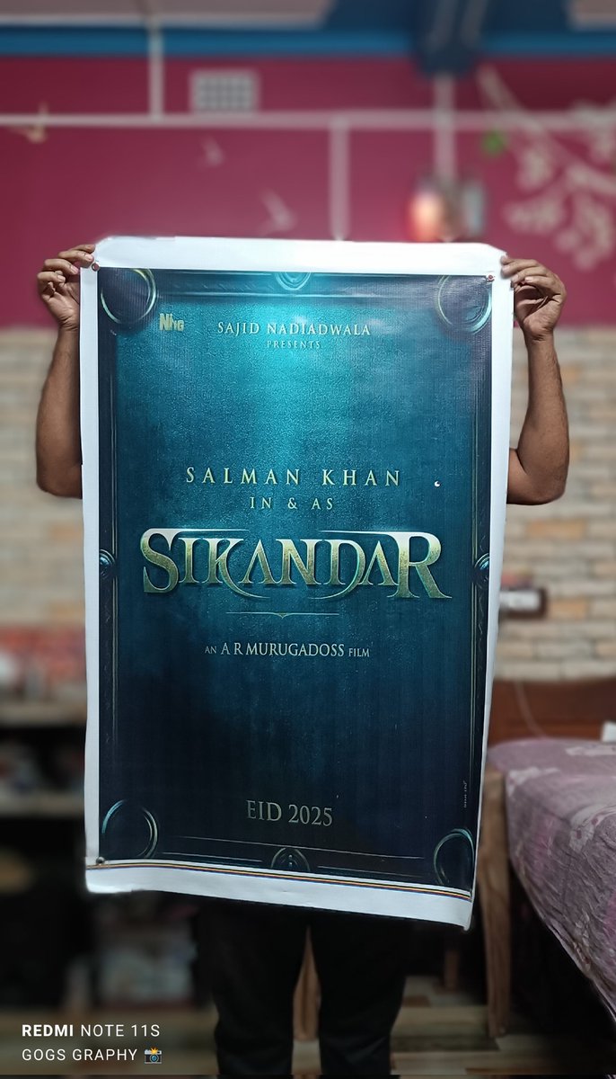 Poster done.... Promotion start by our side.... Waiting for 2025 EID.. Sikandar coming.... Love u bhai @BeingSalmanKhan @SKFilmsOfficial @NGEMovies @WardaNadiadwala #SalmanKhan𓃵 #Sikandar #SikandarOnEid2025 #SikandarEid2025