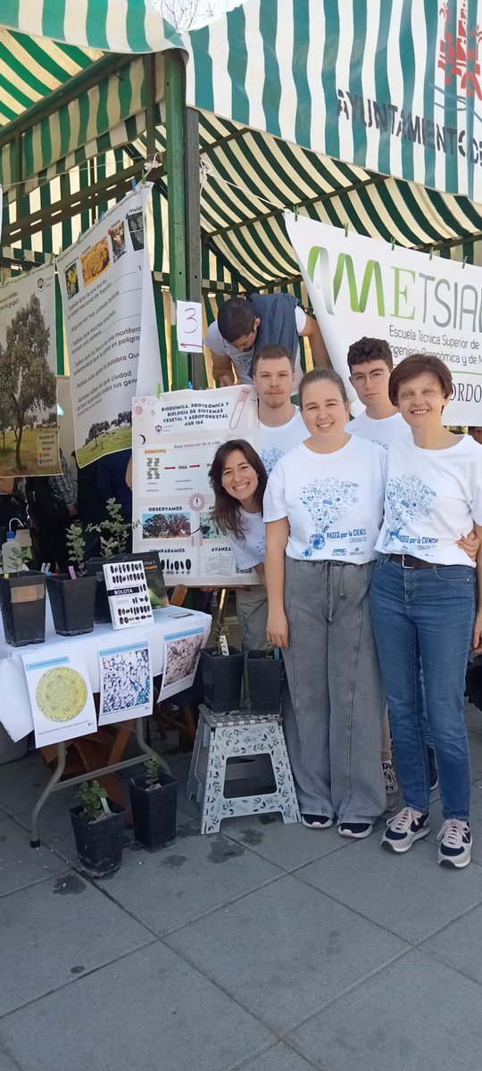 pbiosbLab's tweet photo. Compartiendo Ciencia 🌳🌳 con la sociedad en el Paseo por la Ciencia @Cordoba_Educa @CordobaCiencia https://t.co/yYqJ3PjgAs