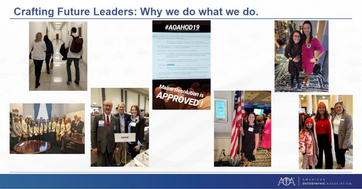 AOAforDOs's tweet photo. Thank you, Jantzen Faulkner, OMS IV, Brie Howerton, DO, and Amanda Mahan, for presenting "Growing Student, Resident, and New Physician in Practice Participation and Engagement in Association Advocacy Initiatives."
#DODay24 #DOProud 
@bhowerton6 @Arich207 @MaineDO https://t.co/pA3Um9lGMB