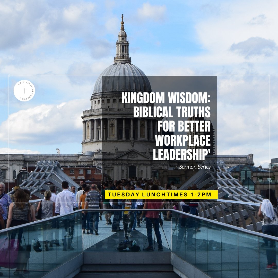 This Tuesday from 1- 2 pm, we will be continuing our Kingdom Wisdom Sermon Series with 'Compassionate Leadership'. We hope to see you there! #LunchtimeService #compassionateleadership #KingdomWisdom #WorkplaceLeadership