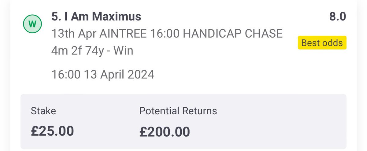 Notatipster_'s tweet photo. Grand National completed ✅✅✅

Townend what a jockey. And what a horse 💰💰💰💰🏆🥇 https://t.co/Au5YbcQ6mV