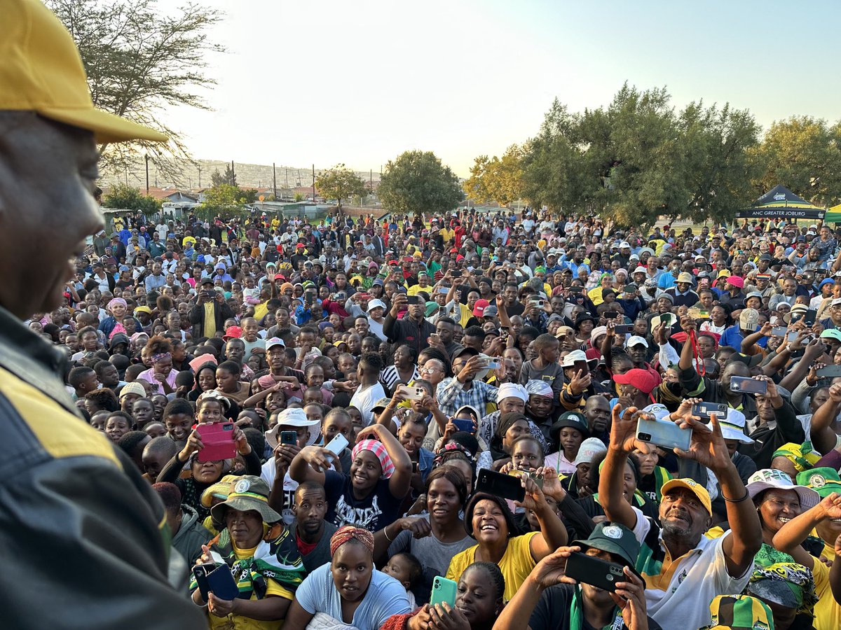 Ivory Park welcoming our President #VoteANC2024