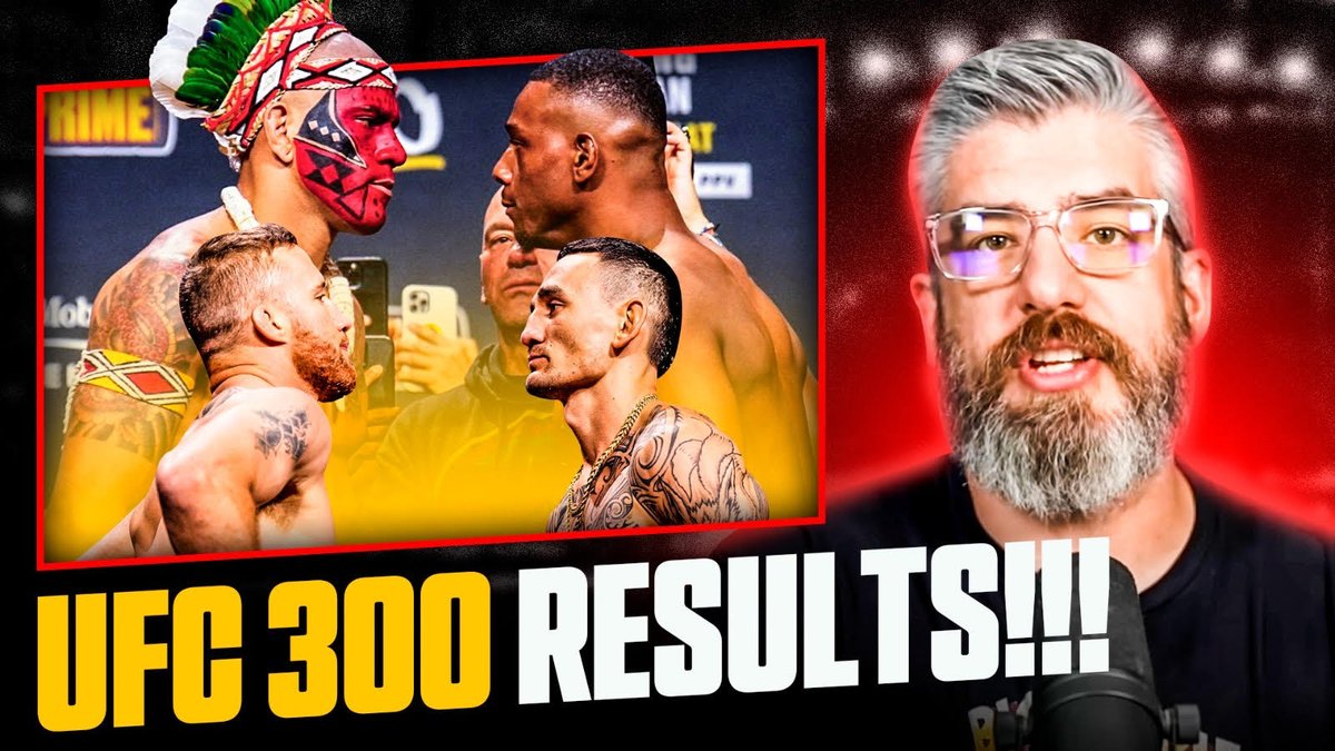 🚨Join me immediately following tonight's UFC 300 main event for instant results, reactions, analysis, your questions answered and more.🚨 It's my official UFC 300 post-fight show. LINK TO WATCH: youtube.com/watch?v=7J_Gc4…