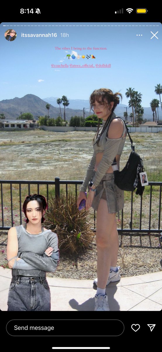 itssavannah16's tweet photo. #TEEZCHELLA Seonghwa inspired fit and pics thread
🏜️♥️🌴☀️🎶
#ateez #AtinyPresent #ATEEZatCoachella #ATEEZatCoachella2024 #ATEEZBreaksCOACHELLA #BRINACHELLA #Coachella #Coachella2024 #coachellamerch https://t.co/PeOksdbRHa