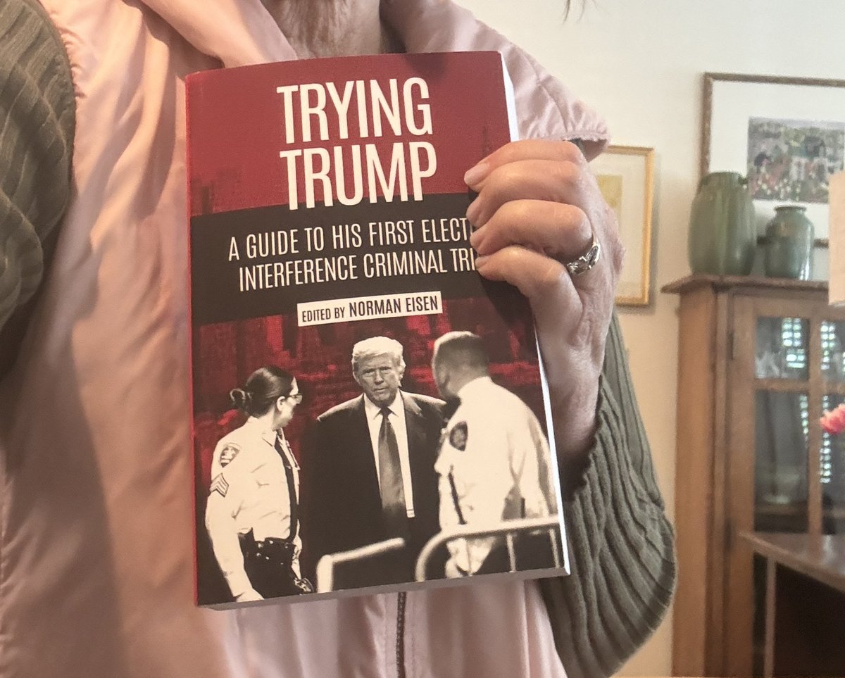 Got my friend @NormEisen's book in the mail this morning. It's in the style of a prosecutor's trial notebook & I'm looking forward to digging in!