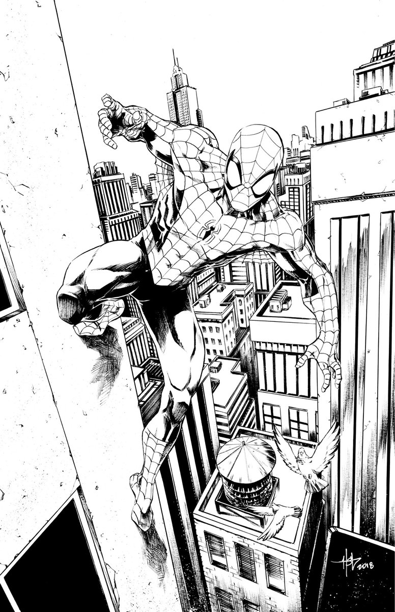 Color practice on this #spiderman by the talented @creeesart 🎨 #marvel #MarvelComics #art #comics #ComicArt #venom