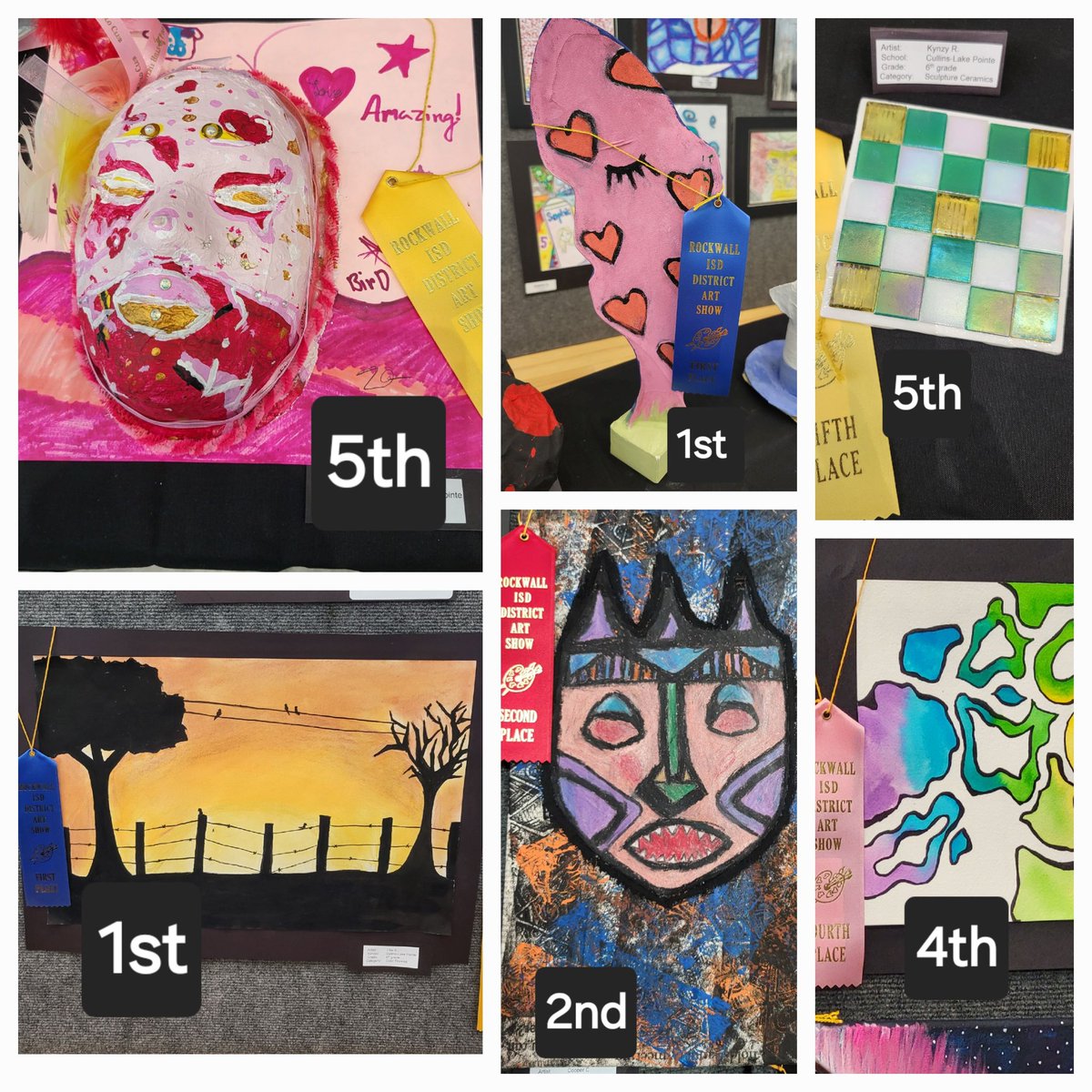 I am so proud of my students and their creativity. I'm very honored to be their Art Teacher!! @CLP_Elementary @risdfinearts #ArtSmart
