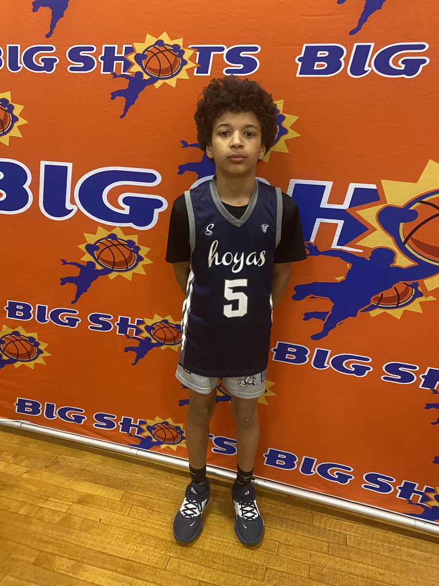 BIGSHOTS #BooLegacy 

11u boys 

Hampton Hoyas (30)
#52 Eli Assad 12pts 
#5 Sam Assad 6pts

Fairfax stars  (19)
#24 Jordan adani 13pts