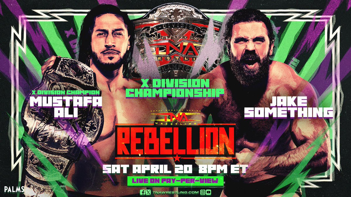 🚨 𝐎𝐍𝐄 𝐖𝐄𝐄𝐊 𝐀𝐖𝐀𝐘 🚨 Who will stake their claim as one of the best NEXT SATURDAY at @ThisIsTNA #Rebellion? 🙌Live on #TrillerTV PPV ⏰APR 20 | 8pm ET 📺 bit.ly/Rebellion2024 @MustafaAli_X @JadeChung11 @Walking_Weapon