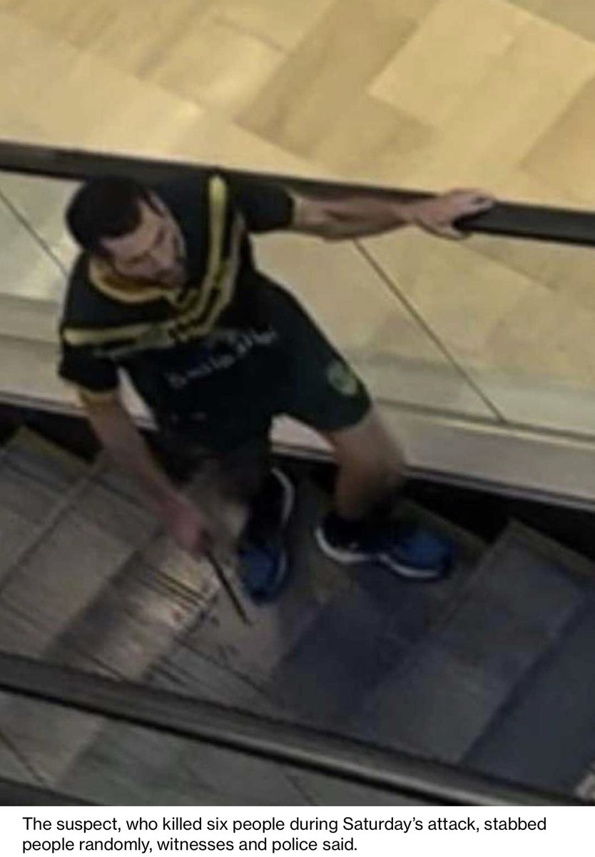 This is the knife wielding suspect in the Australia mall attack that left six people dead. Authorities say they do not believe it is terror related. Wanna bet? #HesNotSwedish #CloseYourBorders