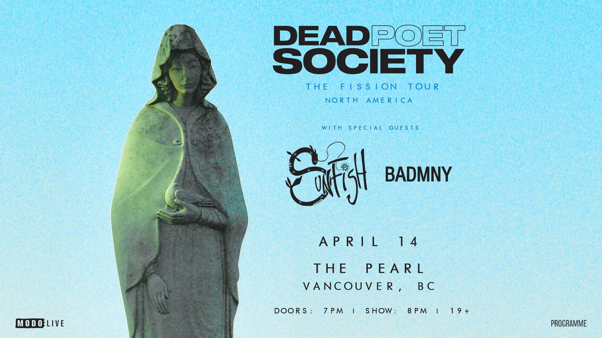 TONIGHT🔥 Dead Poet Society bring the Fission Tour to The Pearl. Only a handful of tickets remaining: found.ee/DeadPoetSociet… #deadpoetssociety #rock #band #vancitybuzz #thepearlongranville #vancouver