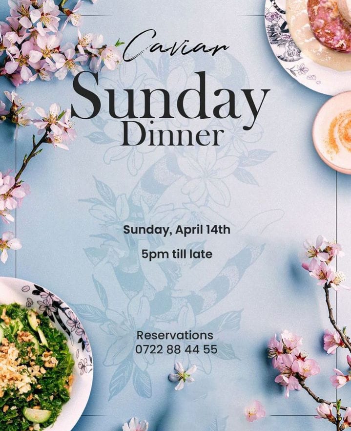 goplacesdigital's tweet image. You definitely deserve to unwind the weekend in style 😎 you 
Caviar Restaurant  has the ultimate for you and yours 💞
Come thru for a chilled dinner 🍽️ as you make memories 🥳
#CaviarRestaurant #Caviar #GoPlacesDigital #GoPlaces #MarkteingGurus #SundayFunday #SundanyDinner