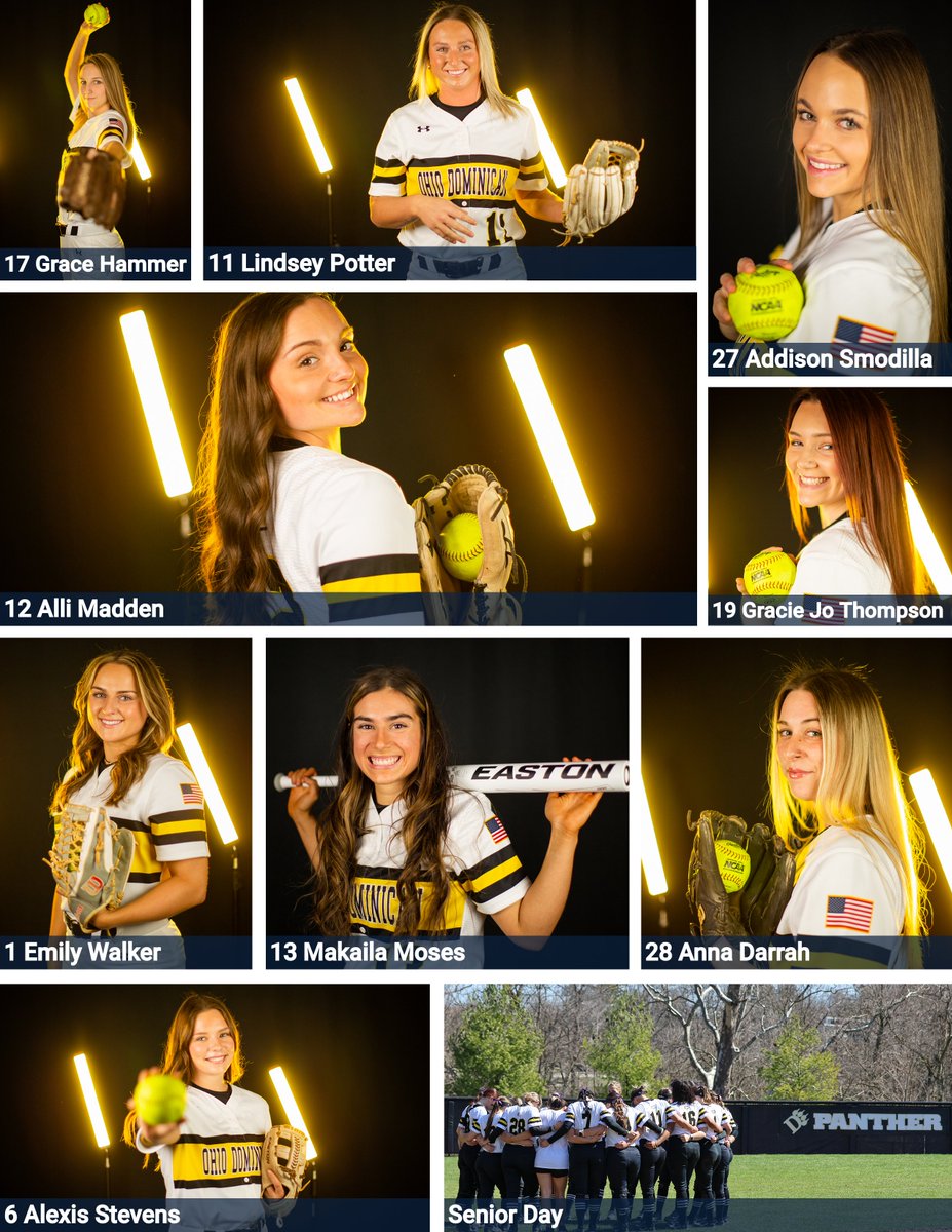 Happy Senior day @ODU_Softball! Come out to Panther Field to watch softball take on Northwood today at 1 & 3 PM! Senior Day festivities are to follow! #ClawsOut 📺: bit.ly/3QXdf5L 📊: bit.ly/48RZPgA