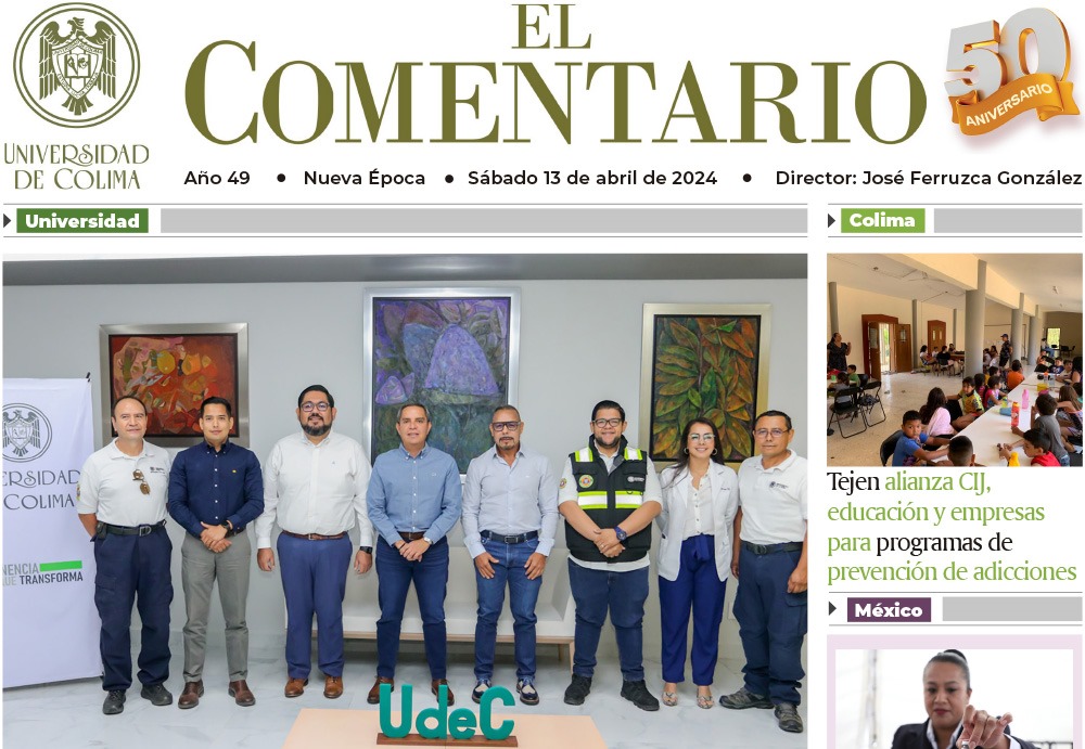 ¡Te compartimos la Versión Issuu de este sábado 13 de abril de 2024 del periódico El Comentario! elcomentario.ucol.mx/?p=79145 #Noticias #PDF