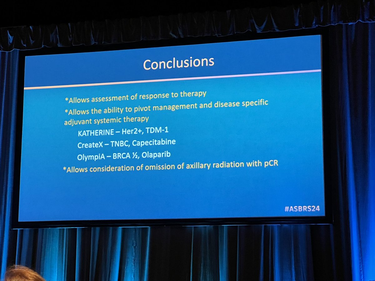 Hoag Surgical Innovation forum: Repeat breast conservation is an option for many women with ipsilateral second breast cancer 3+ years after index cancer SLNB may be omitted in certain cN0 patients ALND is being omitted in more patients with limited axillary dz burden #ASBrS24