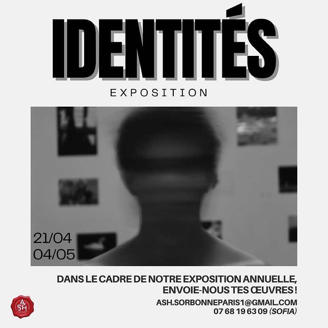 ASH_Sorbonne's tweet photo. 📸 APPEL À PROJET ÉTUDIANT POUR L’EXPOSITION A.S.H. - « IDENTITÉS » 🖌️

« Qu’est ce qui fait de nous qui nous sommes?
Quels facteurs constituent notre identité?

https://t.co/VFtTcIl8Rm https://t.co/RCWWwYkuAe