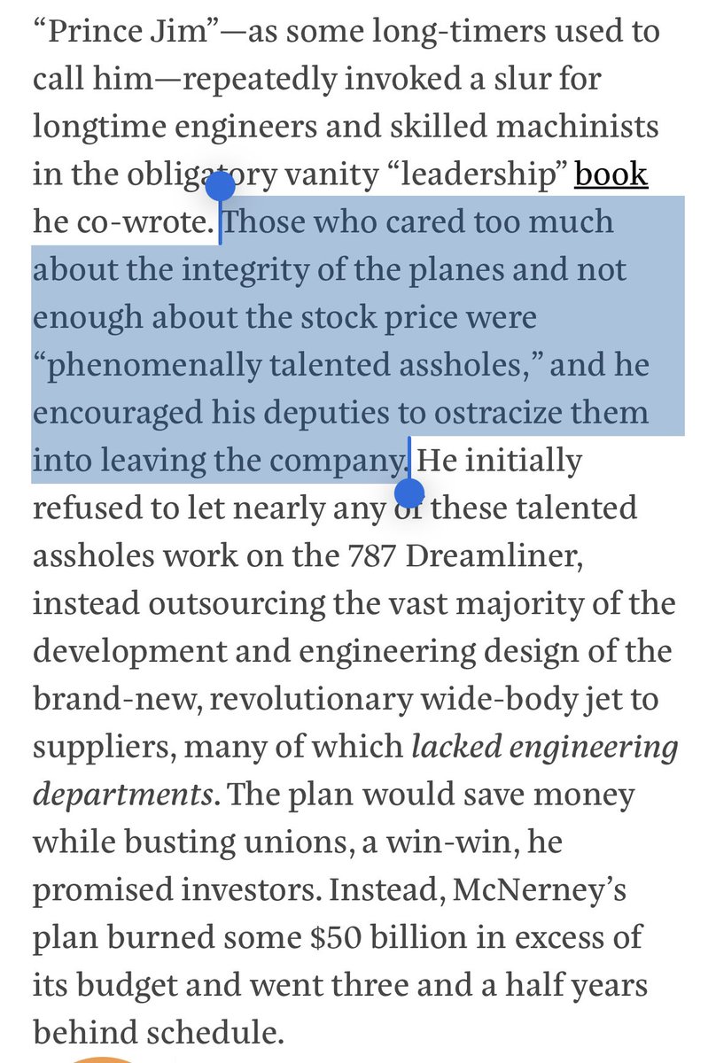 The catastrophe at Boeing is an apt microcosm for understanding the general divergence in the American economy between the financialized, MBA-having, plane company stonk price go up even while planes regularly crash, fake economy and the traditional economy, where guys who know…