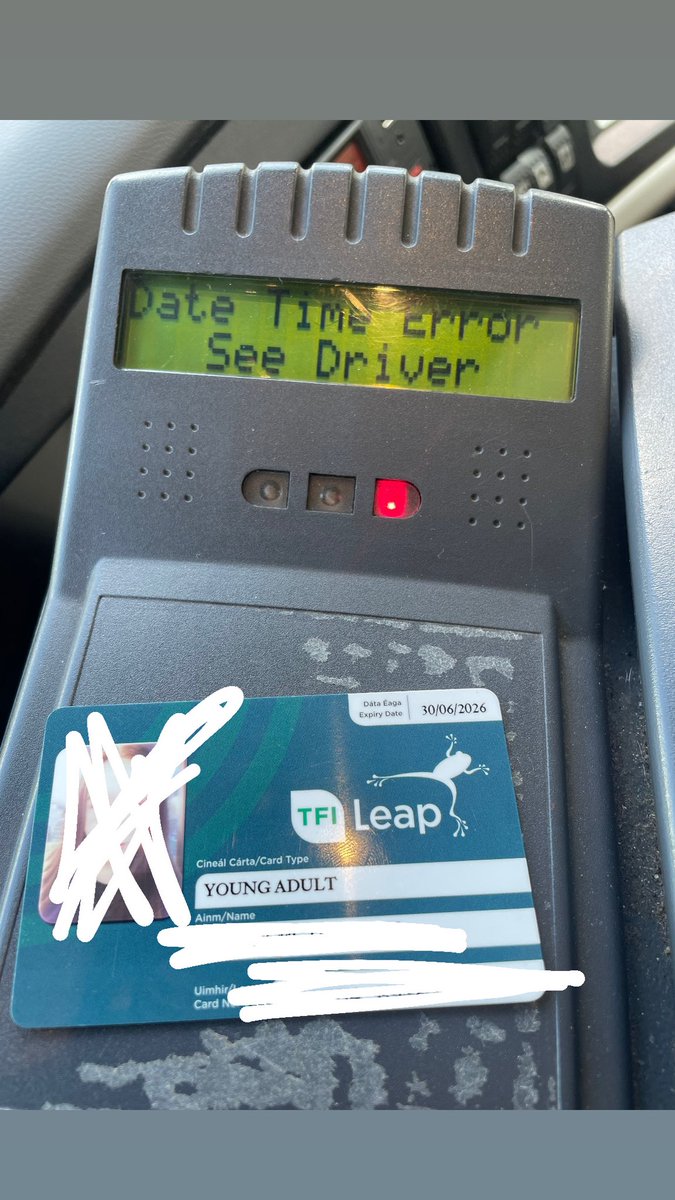JessicaMc00's tweet photo. @Buseireann What does this mean ??One said it’s more card at fault and others said it’s their readers Help please what does this even mean ???? Leap said there is no errors or a fault in my card and none of the bus eireann drivers can give me an explanation
@Buseireann @LeapCard https://t.co/rqvmRGCmF8