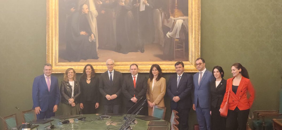 Had very productive talks at the Congress of Deputies in 🇪🇦 with Chairs and members of the European& Defence committees discussing wide array of topics - EU/NATO membership, security in Europe/Black Sea, defence cooperation. Grateful for the cross-party support for 🇬🇪 in Congress