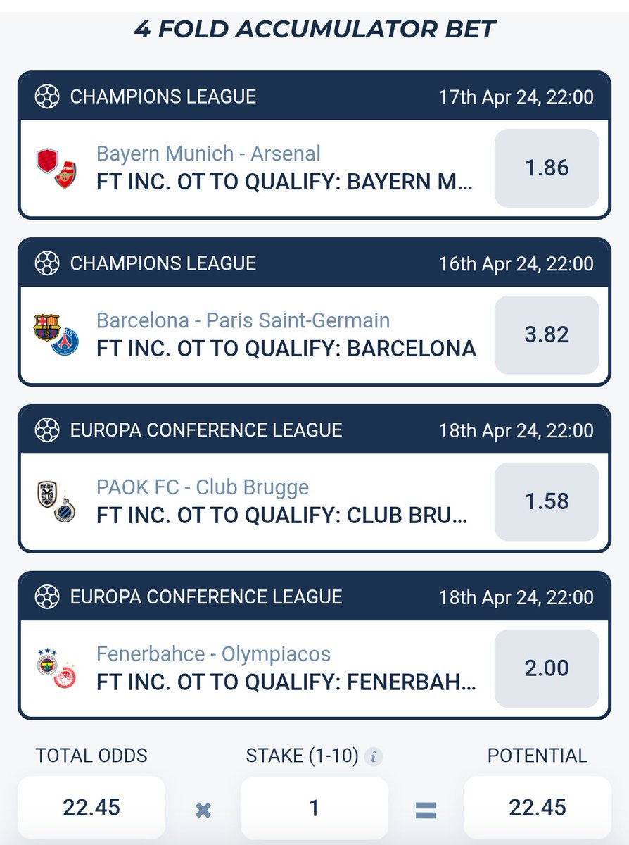scormix's tweet photo. #fener #bayern #arsenal #barcelona #Fenerbahçe #paok #ucl #brugge #iddaa #bahis 4fold #4fold https://t.co/rf59grrFvk