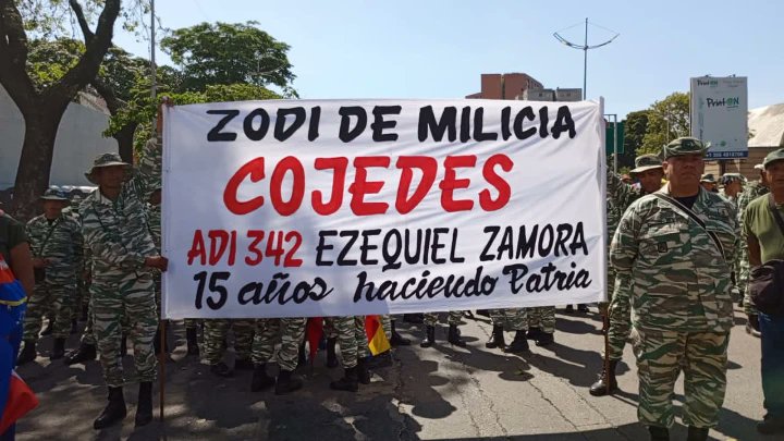 invicta_34's tweet photo. Nuestra Milicia se fue a Caracas.
La Milicia Bolivariana de la Zodi Nro 34 Cojedes, se fue a celebrar su día. ¡Felicitaciones compañeros de la Milicia, que buen trabajo vienen realizando para nuestro Sistema Defensivo Territorial. https://t.co/vzv1ohepb5