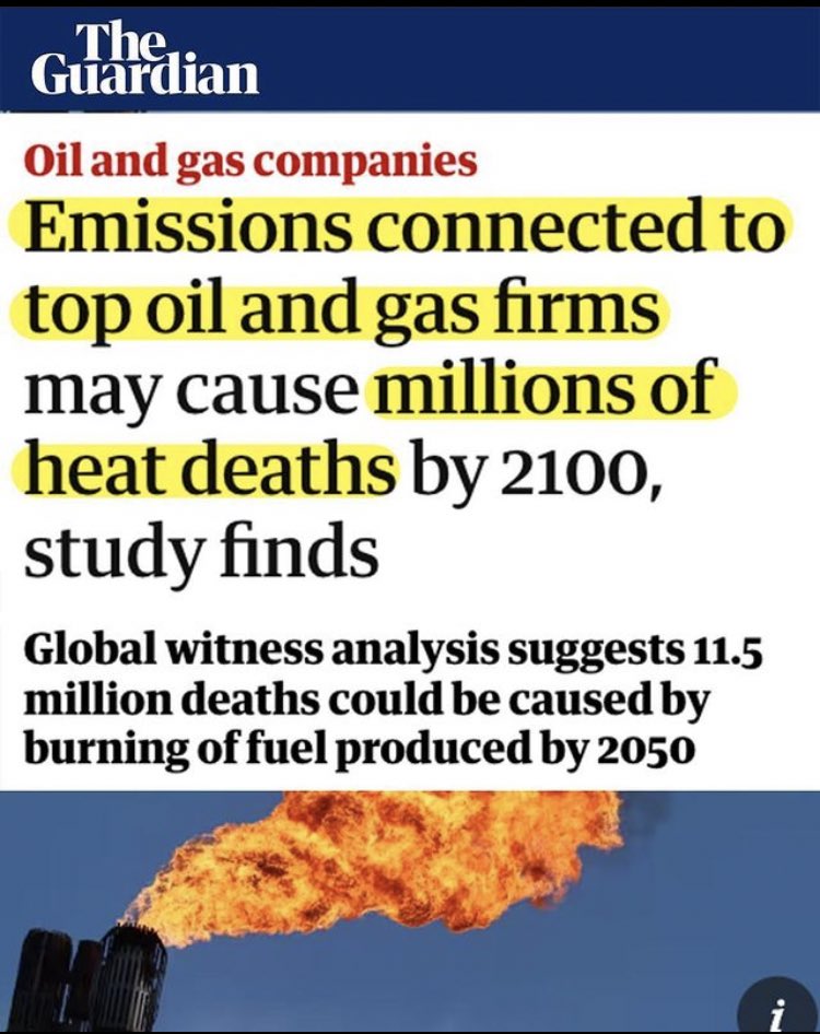 The heatwave we are experiencing right now is a direct result of burning fossil fuels. While there's a lot of talk about how extreme weather events are a result of climate change, we need to start discussing the root cause of this issue - the burning of fossil fuels.