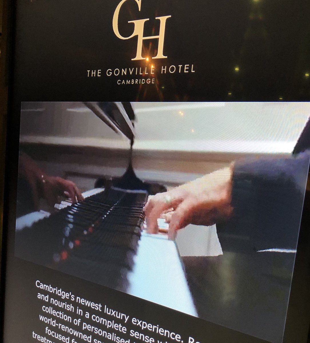 Live #vocaljazz tonight with Carrie and Tim at @GonvilleHotel 6:30-9pm, free to enjoy in the #cocktail lounge. @VisitCambs @LoveCambridge_ #Cambridge #jazz