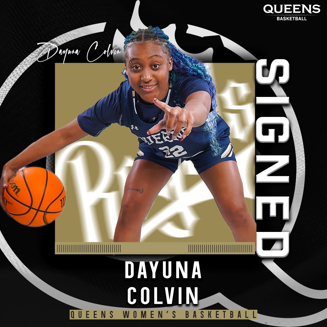 QueensWBB's tweet photo. 𝑵𝒆𝒘 𝒂𝒅𝒅𝒊𝒕𝒊𝒐𝒏 𝒕𝒐 𝒕𝒉𝒆 𝑹𝒐𝒚𝒂𝒍𝒔’𝒇𝒂𝒎𝒊𝒍𝒚👑

Please join us in welcoming the newest member of Queens women’s basketball, Dayuna Colvin!

Welcome to the Queen City, Dayuna!

#RoyalsRise | #Elevate https://t.co/jp4Z4TetPr