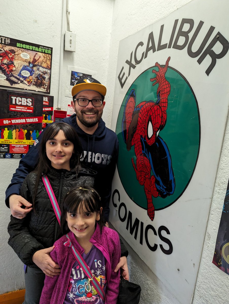 First stop for @UpperDeckHockey #NHCD Excalibur comics here in Toronto