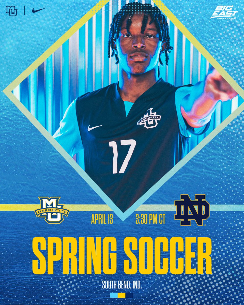 Another opportunity for us as we continue our spring play today vs Notre Dame! #WeAreMarquette⚽️