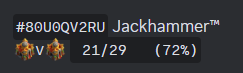 Jackhammer_coc's tweet photo. Looking for a serious team to compete in all tournaments specially for may worlds qualifier.
Flexible with timings and can do multiple strats.
 I can be first as well as last hitter.
 Like and RT🙏🏻
My ladder hitrate https://t.co/h4QmrKYaW0