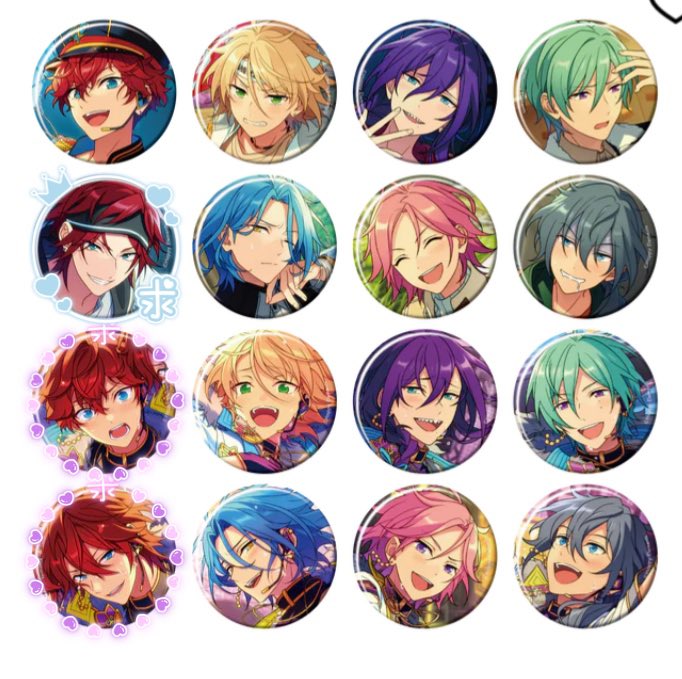 sakuma_kiseiya's tweet photo. 【交換or譲渡】イベコレ缶バッジ ALKALOID Crazy:B Extra 20box〜予定

譲) 開花前: 一彩20 藍良20 マヨイ20 巽14 HiMERU20 こはく20 ニキ20
開花後: 藍良20マヨイ20 巽20 HiMERU 20 こはく20 ニキ20

求) 開花後燐音＞開花後一彩＞開花前燐音or定価＋送料

↓ https://t.co/7zIRTg0cjX