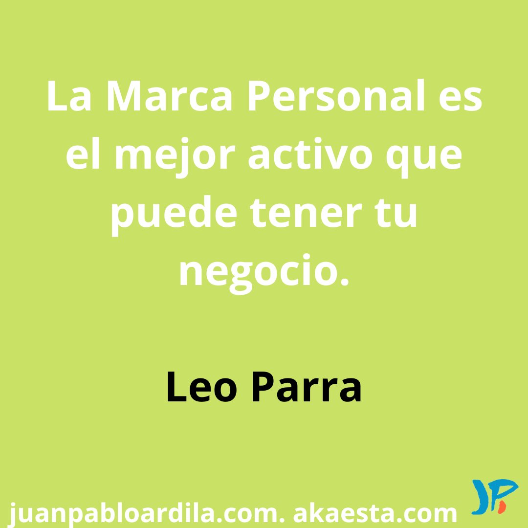 akaesta's tweet photo. "La marca personal es el mejor activo que puede tener tu negocio"

Leo Parra 

#marcapersonal #leoperra #marketingdigital https://t.co/Ftcn28i8n4