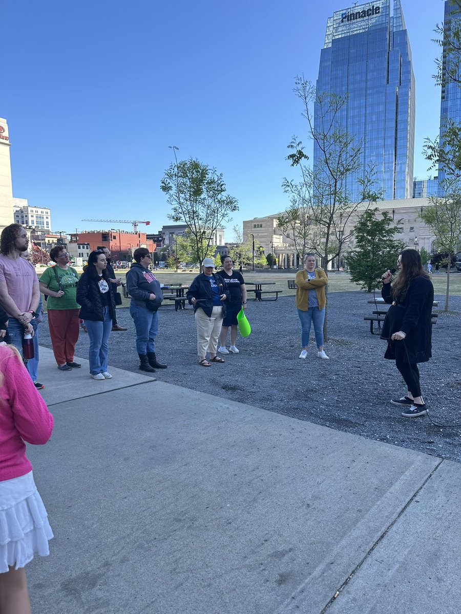 This morning, I joined the Rutherford Co Library Alliance at the March for Libraries to stand united in upholding the principles of unrestricted access to information & against efforts to censor library materials. Communities need libraries to thrive, and they are for everyone.