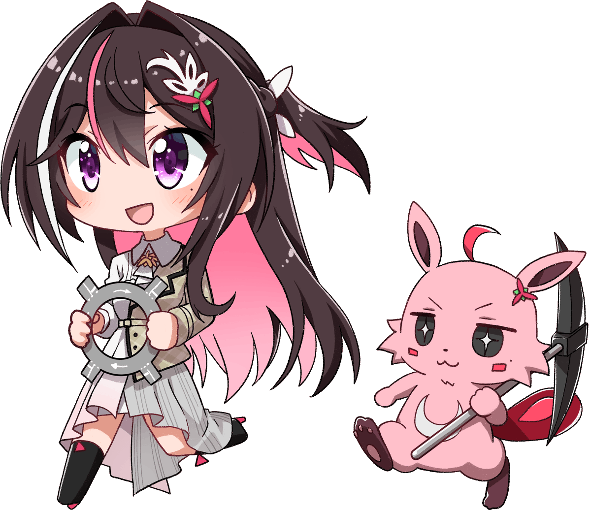 AZKi 「ラウンドアバウトを敷設したいAZ市長 #AZKi #AZKiART 」|左のイラスト