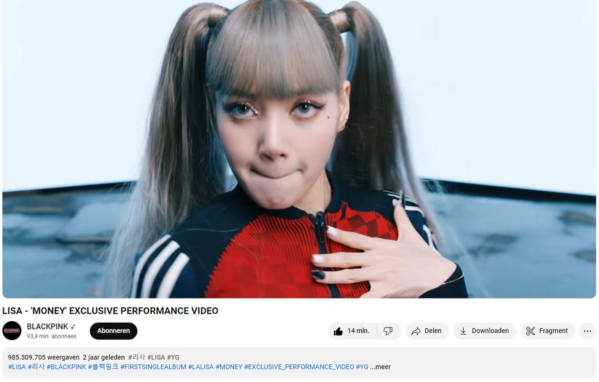LALISA_EU's tweet photo. Less than 15M streams away to hit 1B! 🏆
🔗https://t.co/2biDZO9Z3j
#LISA #LALISA #MONEY #FIRSTSINGLEALBUM
#리사 #WeAreLloud #LLOUDByLalisa #LLOUD https://t.co/coa2pVK0i3