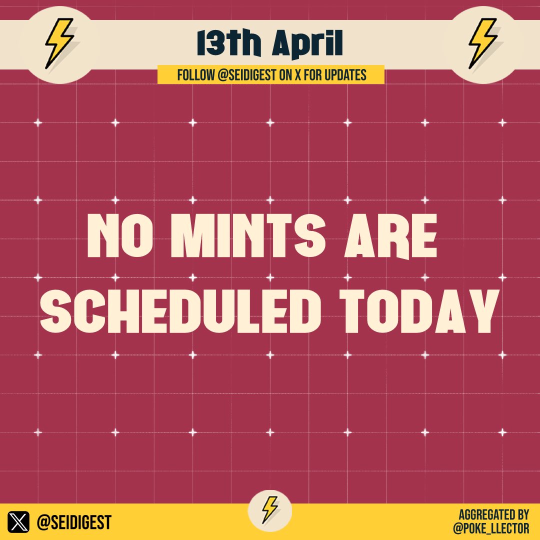SeiDigest's tweet photo. No mints today fam!

#SeiDigest https://t.co/BRf8QNAKO2
