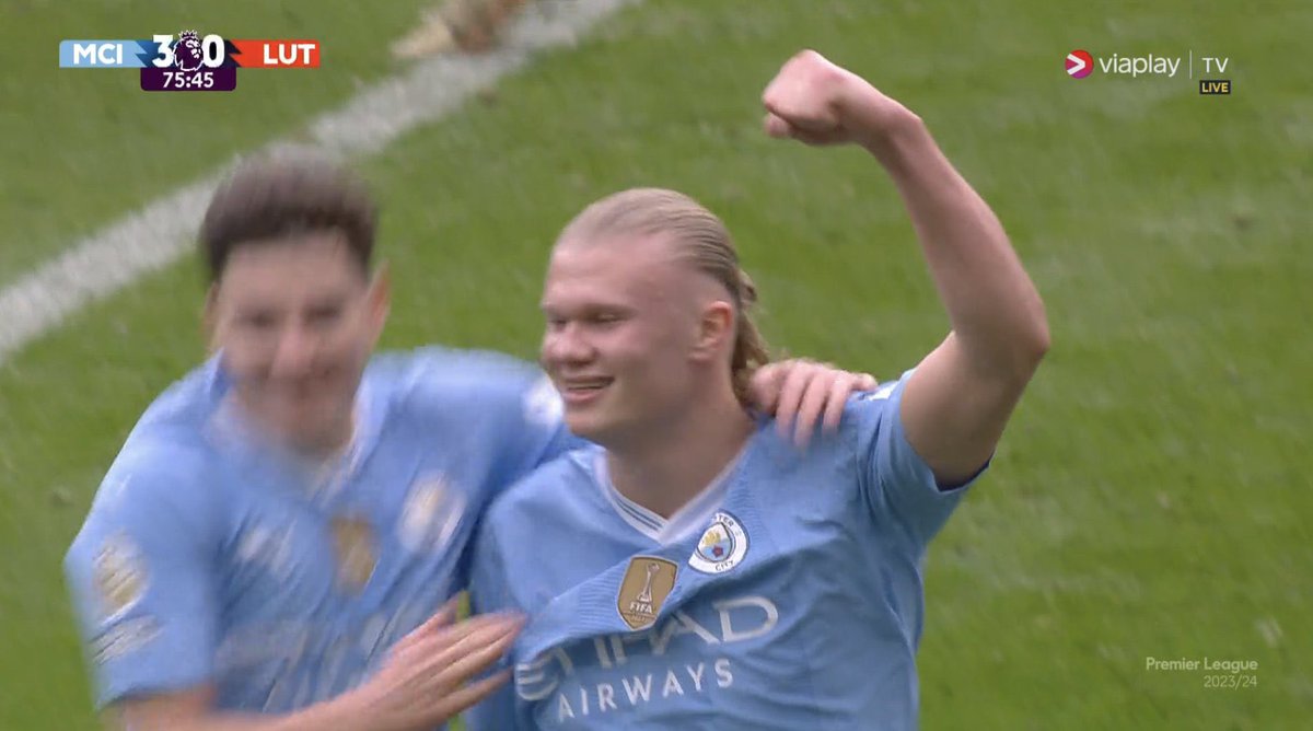 🚨⚽️ GOAL: Manchester City 3-0 Luton Town ERLING HAALAND CONVERTS THE PENALTY! #MCILUT