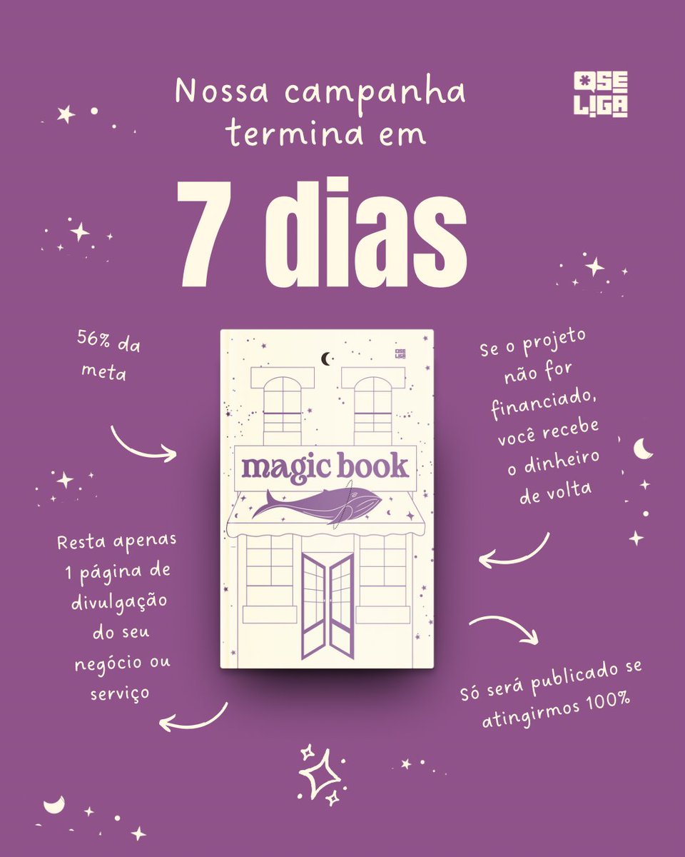 SeLigaEditorial's tweet photo. 7 dias e 35% da arrecadação nos separam do Magic Book 🥺

VOCÊ JÁ APOIOU? https://t.co/4SI6xwPNJJ https://t.co/PNb6ipe13H