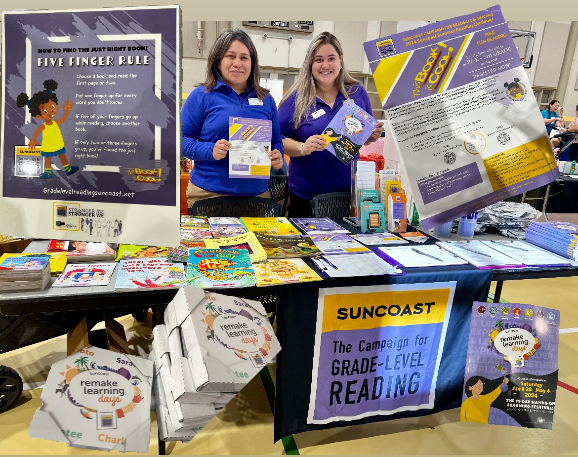 Amazing Day at the Community Baby Shower and Pre-School Expo in North Port! 📚 @SuncoastCGLR @readingby3rd @JoinVroom @LeerPara3ro #SuncoastRemakeDays #RemakeDays #GLReading #ParentEngagement #SchoolReadiness #LeerPara3ro @cpenatpf