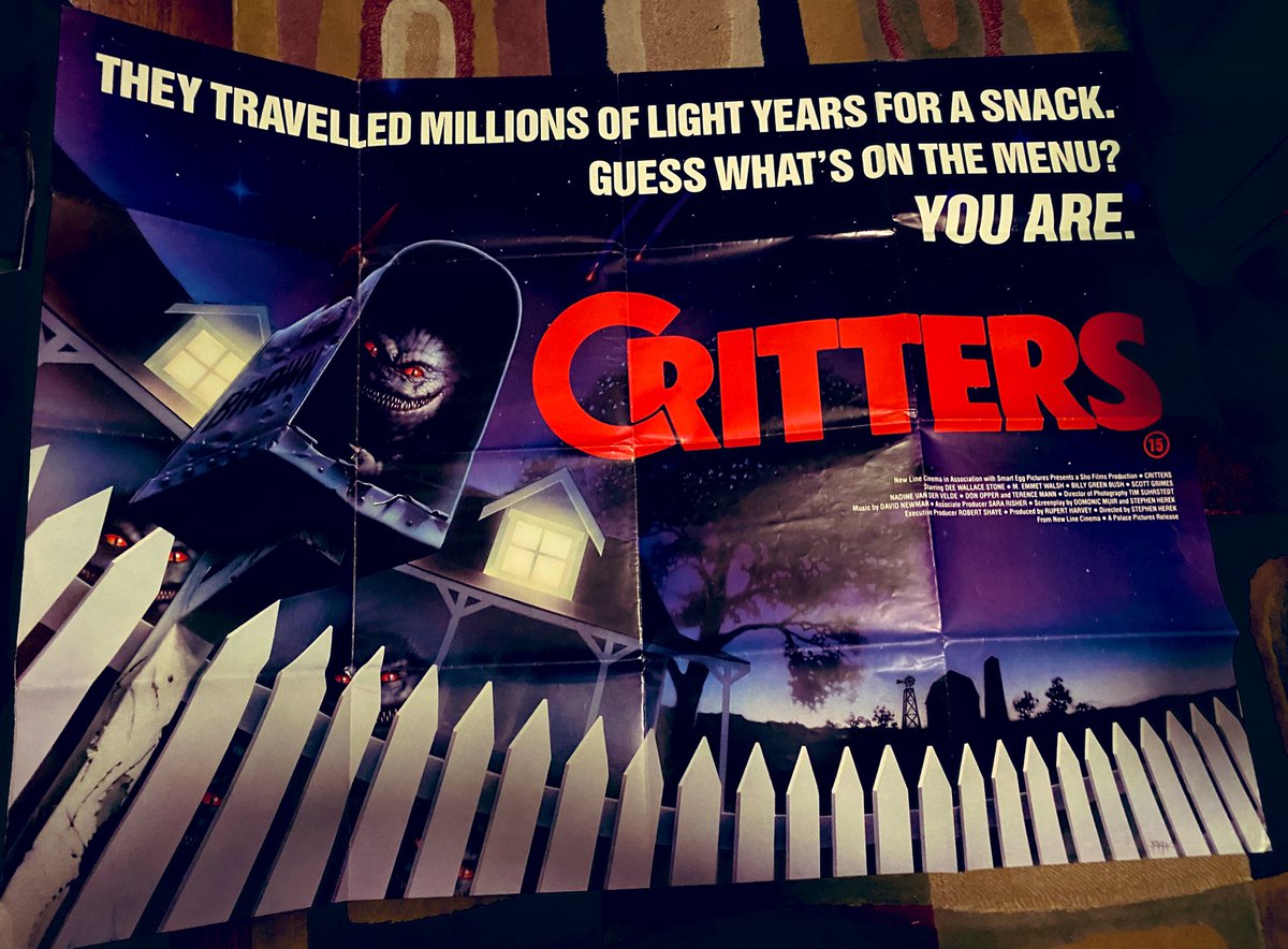 In my collection: “Critters” (1986) Original UK Quad #MoviePoster!