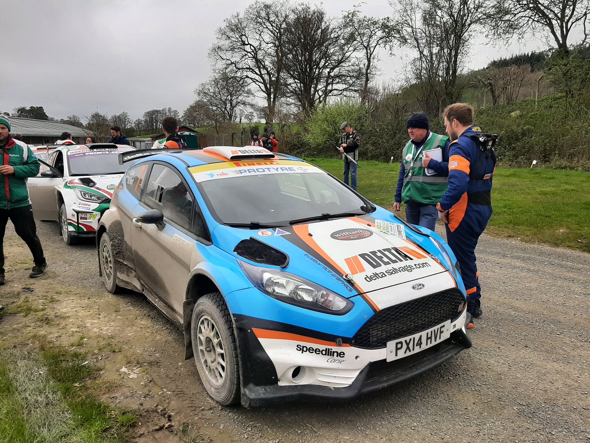 With one stage to go, Matthew Hirst leads the @pirellisport Welsh section of @RallynutsStages by 1m 23.7s. Just 11.6s separates Rob Wilson and Russ Thompson for second. @SpeedlineCorse @WithamMSport @hocklymsport #Restruct @nickygrist @WelshAssocMC @officialR4W