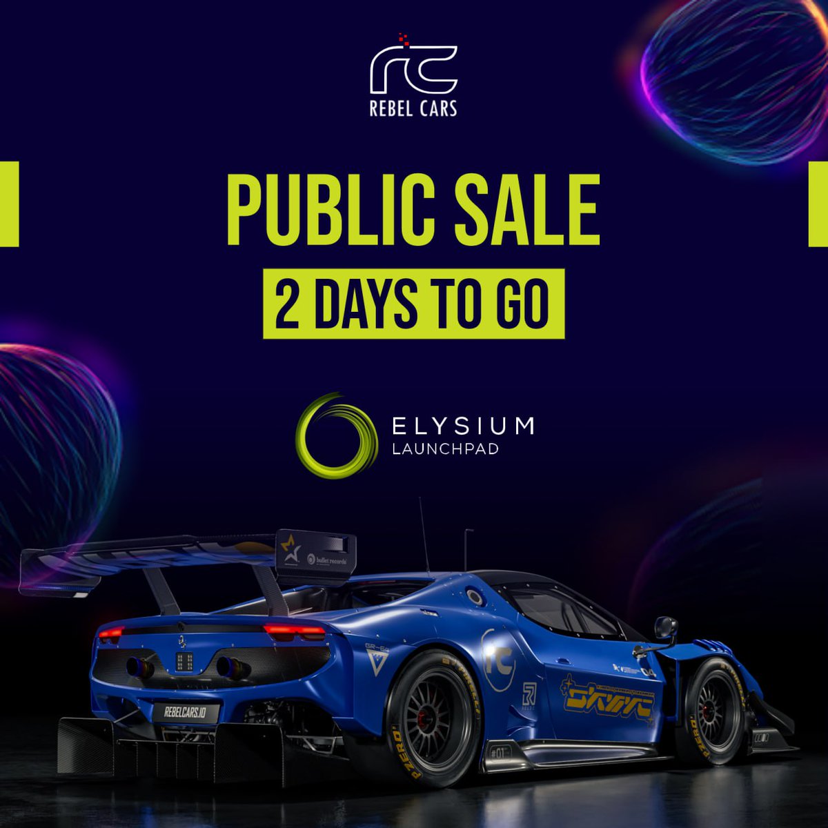 Just 2 days to go for the @RebelCarsGame $RC public sale.🏁 - No bridging - No $PYR locking - No extra steps Simply use your Elysium, Polygon, or Ethereum $USDT to snag your $RC. Get warmed up with our launchpad: bit.ly/4cO7DmZ