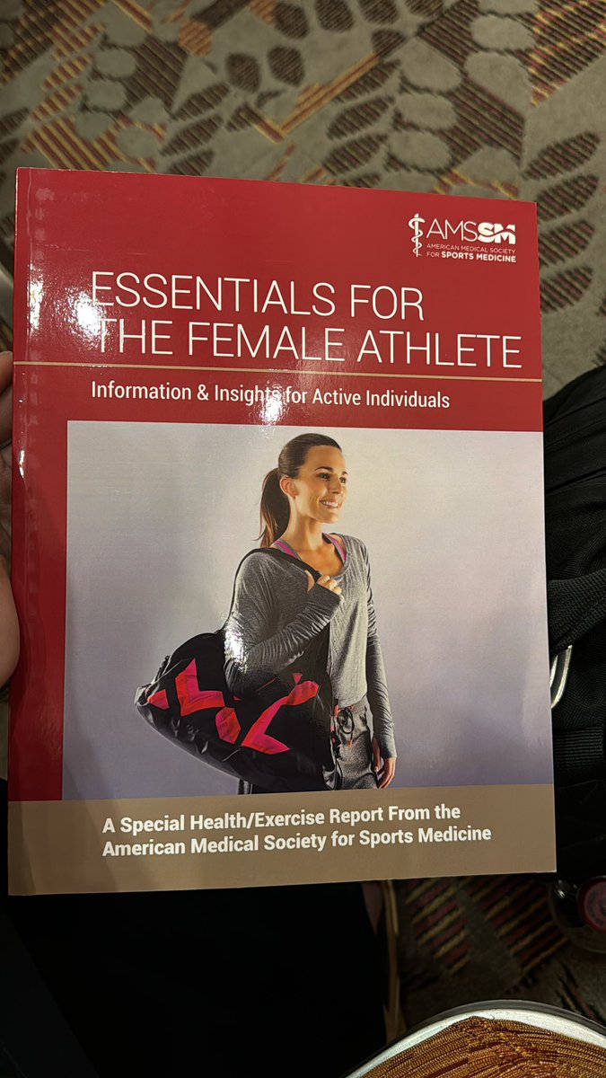 It’s out in print!!! Incredibly thankful for the hard work of our authors who made this great, athlete-centered guide for health topics crucial to female athletes! Special thanks to @TheAMSSM for their wonderful support. Available at healthylearning.com/essentials-for… and at #AMSSM2024