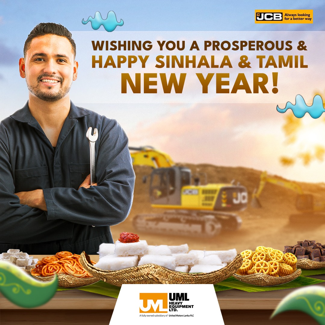 Building a year of success and happiness together.
UML Heavy Equipment Limited wishes you a prosperous Sinhala and Tamil New Year!

#UMLHEAVYEQUIPMENTLTD #USEDMACHINERY #SRILANKA #AVURUDU2024 #NEWYEAR2024