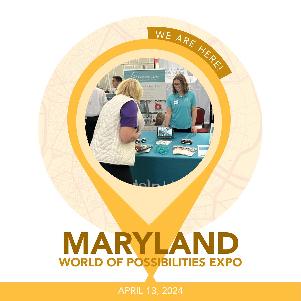 We are here in Maryland at the World of Possibilities Expo with Caring Communities! Today's event has one goal: bring people with disabilities, their families, caregivers, service providers and supporting agencies together in one venue. We are so happy to be here!